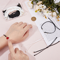 30Pcs 2 Colors Waxed Polyester Braided Cord Bracelet Making&nbsp;AJEW-DC00007