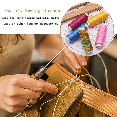 12Rolls 12 Colors Waxed Polyester Cord&nbsp;YC-SZ0001-03A-1