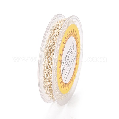 Brass Dapped Cable Chains&nbsp;KK-I647-04MS-1