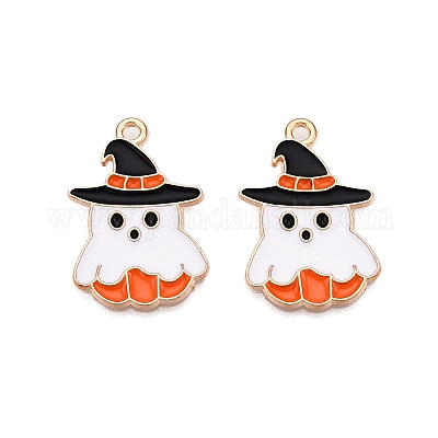 Halloween Theme Alloy Enamel Pendants&nbsp;ENAM-T020-07F-1