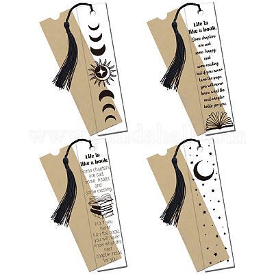 4Pcs Acrylic Bookmarks&nbsp;AJEW-GL0001-73D-1
