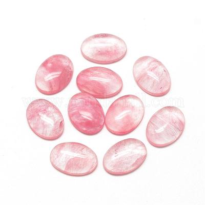 Watermelon Stone Glass Cabochons&nbsp;G-R415-14x10-40-1