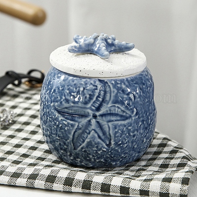 Ceramic Storage Jar with Lids&nbsp;PW-WG11125-01-1