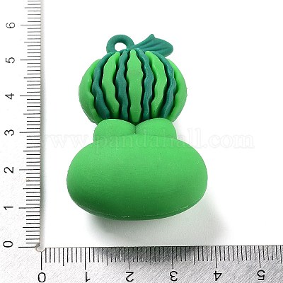 ポリ塩化ビニールのプラスチックチャーム  カエル  レッド  48x32x19mm  穴：3mm&nbsp;PVC-M002-02A-1