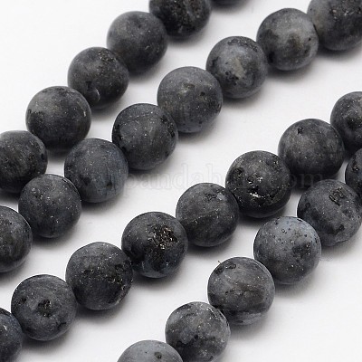 Natural Larvikite Beads Strands&nbsp;G-D692-4mm-1