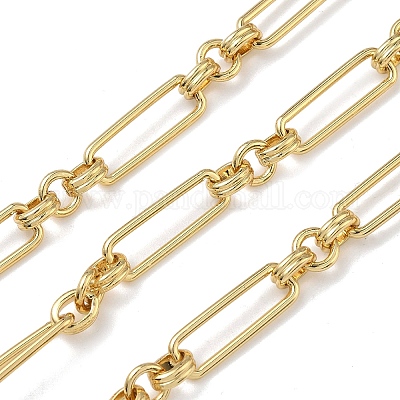 Rectangle Brass Link Chains&nbsp;CHC-H116-04G-1