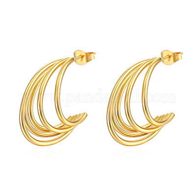 Stainless Steel Stud Earrings&nbsp;PW-WG789EE-01-1