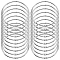 Iron Binder Rings, Platinum, 85x91x6.5mm, Inner Diameter: 83x75mm