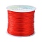 Flat Elastic Crystal String, Elastic Beading Thread, for Stretch Bracelet Making, Red, 0.8mm, about 65.61 yards(60m)/roll