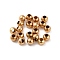 Tibetan Style Brass Spacer Beads, Seamless, Round, Light Gold, 2.4mm