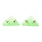 Triangle Shaped Plastic Clips, for Office School Supplies, Lime, 31x52x19mm