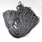 Polyester & Spandex Cord Ropes, 16-Ply, Solid Color, for Shoe Lace Cord Making, Gray, 2mm, about 109.36 yards(100m)/bundle