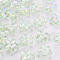 Transparent Acrylic Beads, AB Color, Flower, Yellow Green, 14.5x15.5x7mm, Hole: 1.8mm, about 657pcs/500g