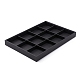Stackable Wood Display Trays Covered By Black Leatherette&nbsp;PCT106-4