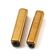 電気メッキガラスビーズ  多面カット  長方形  ダークチソウ  19.5~20x4x4mm  穴：1mm&nbsp;LS-GLAA-D024-01M-3