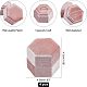 ベルベットのリングボックス  六角  ピンク  1-3/4x1-7/8x1-3/4インチ（4.3x4.9x4.3cm）&nbsp;VBOX-NB0001-03A-5