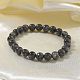Natural Larvikite Bead Stretch Bracelets&nbsp;BJEW-K212-B-046-3