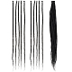 ポリエステルウィッグ  ブラック  610x8mm&nbsp;AJEW-WH20070-034B-1