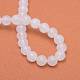 Round Natural White Jade Bead Strands&nbsp;G-R345-4mm-06-3