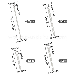 120Pcs 4 Size 304 Stainless Steel Pendants&nbsp;STAS-UN0021-85P