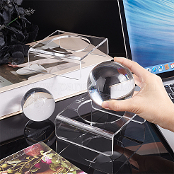 Transparent Acrylic Round Ball Display Stands&nbsp;ODIS-WH0058-06