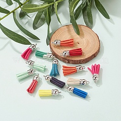 60Pcs 30 Colors Faux Suede Tassel Pendant Decorations&nbsp;FIND-YW0001-13P