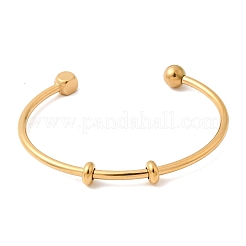 304 Stainless Steel Cuff Bangles&nbsp;BJEW-P394-01G