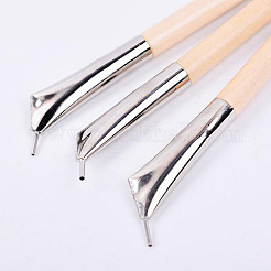 ステンレス鋼陶器粘土彫刻ワックスツールセット  17.2~18.2cm  3個/セット&nbsp;AJEW-L072-56