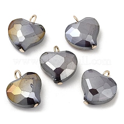 Imitation Jade Glass Pendants&nbsp;KK-Q777-01G-05