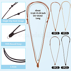 28Pcs 4 Colors Waxed Polyester Cord Necklaces Making&nbsp;NJEW-TAC0027