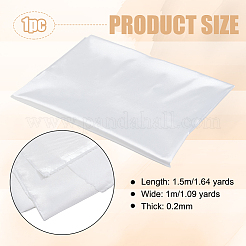 DIY クラフト用のポリエステル スパンデックス生地  服飾材料  ホワイト  150x100x0.02cm&nbsp;DIY-WH0578-93B