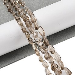 天然石スモーキークォーツビーズ連売り  ナゲット  タンブルストーン  7~9x4~5.5x3.5~5mm  穴：0.7mm  約56個/連  15.16''（38.5センチメートル）&nbsp;G-H085-D01-01