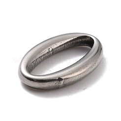 変色しない304ステンレススチールのリンクリングペンダント  楕円形のリング  ステンレス鋼色  16x10x2.5mm  内径：4mm&nbsp;STAS-B024-31P
