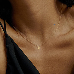Brass Pendant Initial Necklaces for Women&nbsp;FS-WG1D7F7-15