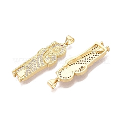 Religion Brass Micro Pave Clear Cubic Zirconia Pendants&nbsp;KK-N287-46D-G