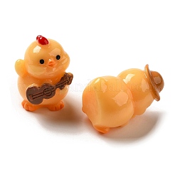 Opaque Resin 3D Chick Ornaments&nbsp;CRES-P034-03