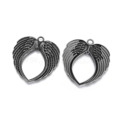 Tibetan Style Alloy Wing Large Pendants&nbsp;X-TIBEP-S100-B-NR