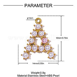 304 Stainless Steel Pendants&nbsp;STAS-OY011-10G