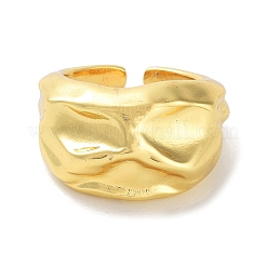 Brass Open Cuff Ring&nbsp;RJEW-E292-06G