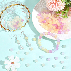 280Pcs Transparent Glass UV Reactive Beads&nbsp;DGLA-PA0001-10B