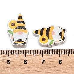 Printed Poplar Wood Beads&nbsp;WOOD-Z008-01K
