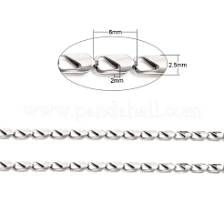 Tarnish Resistant 3.28 Feet 304 Stainless Steel Link Chains&nbsp;X-CHS-K002-25