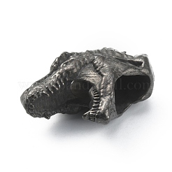 Dinosaur Head Shaped Brass Beads&nbsp;FIND-WH0143-86B