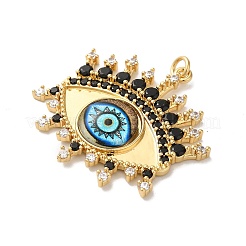 Rack Plating Brass Cubic Zirconia Pendants&nbsp;KK-G504-19G-02