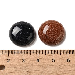 ナチュラル＆合成宝石のカボション  混合スタイル  半円  ミックスカラー  18x6.5mm&nbsp;X-G-T020-18mm-M