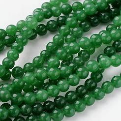 Natural Dyed White Jade Beads Strands&nbsp;X-JBR10-8mm