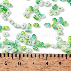 Two Tone Baking Paint Glass Seed Beads&nbsp;SEED-C003-01E