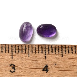 天然石アメジストカボション  オーバル  グレードA  6x4x2~3mm&nbsp;G-F605E-19A