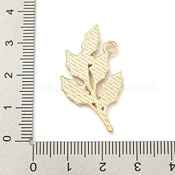 クリスマステーマ合金エナメルペンダント  ライトゴールド  ブランチ  31x21x1mm  穴：2.2mm&nbsp;ENAM-I060-03A