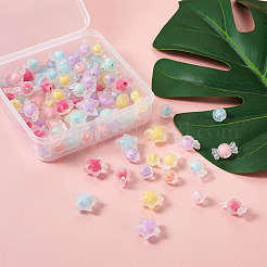 120Pcs 3 Style Transparent Acrylic Beads&nbsp;TACR-BT0001-03
